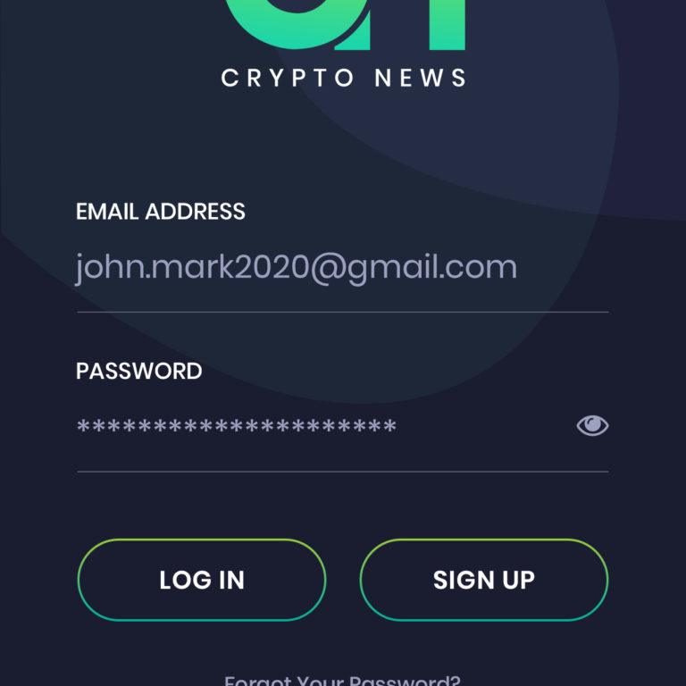 crypto news splash screen